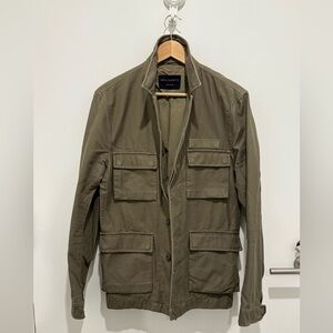 All Saints Men's Olive Field Jacket (one of a kind)